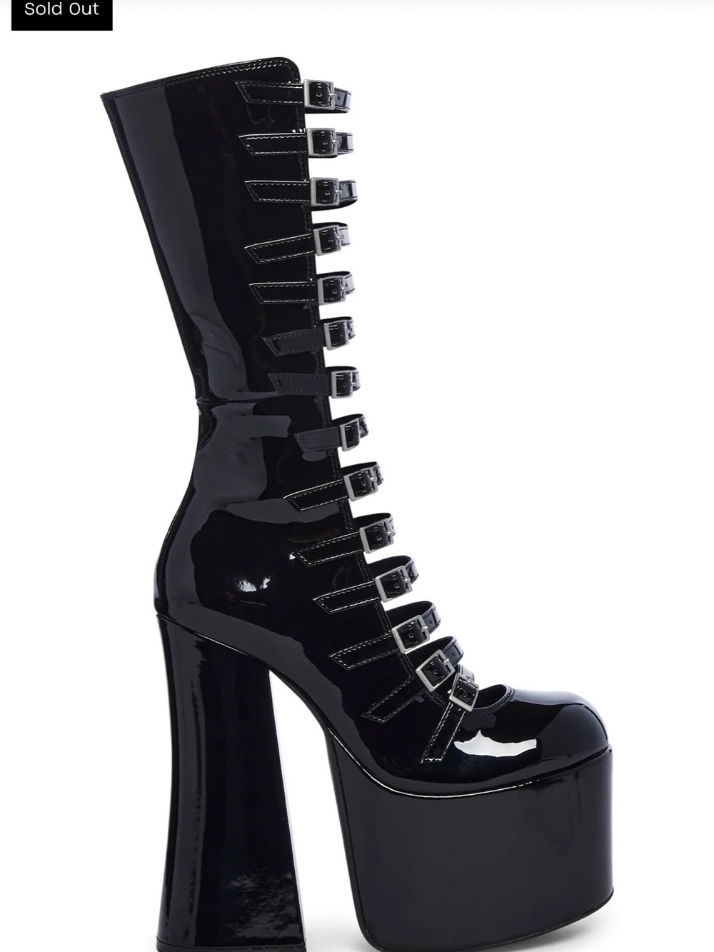 Hardcore Dazzle Platform Boots - Widow